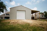 24x40x12, 12\' lean-to, all Hickory moss